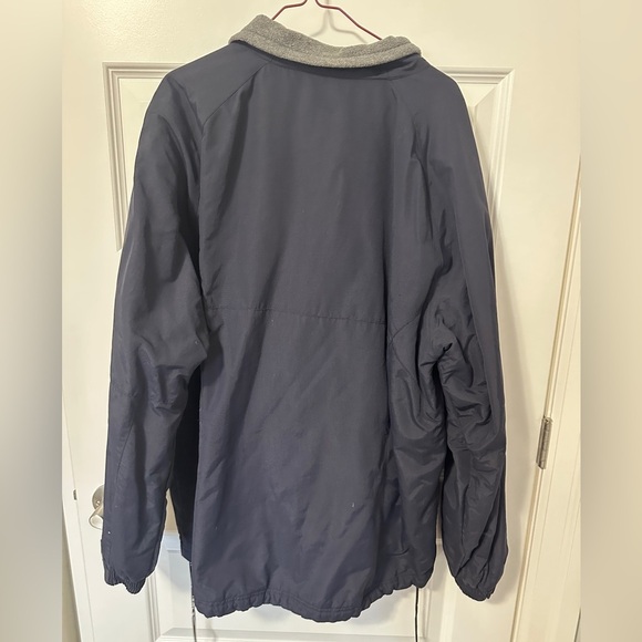 BMW Men’s Fleece Lined Zip Up Jacket Navy Gray Size Large - Picture 8 of 10